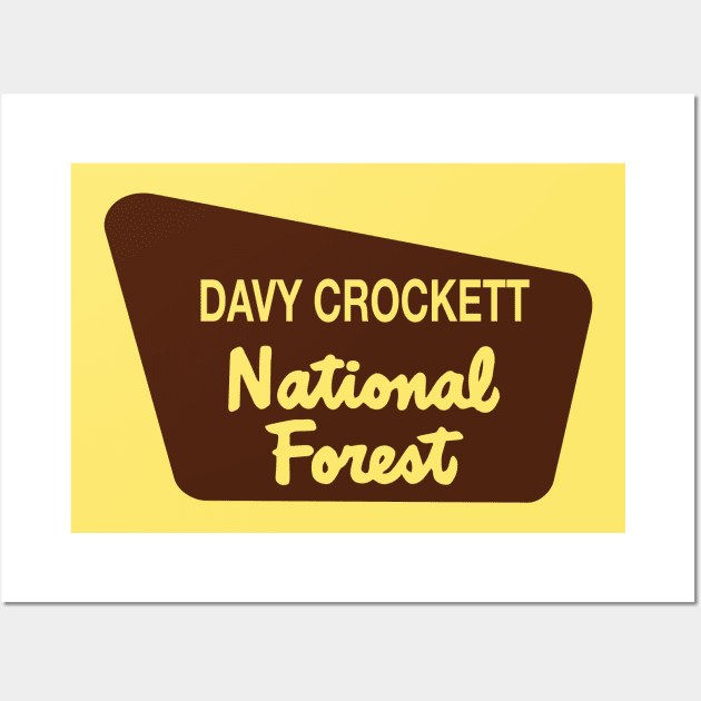 Davy Crockett National Forest Wall Art by nylebuss